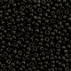 Miyuki rocailles Perlen 11/0 - Opaque semi frosted black 11-401SF